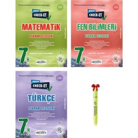 7. Sınıf Check-Et Türkçe Matematik Fen Bilimleri Tekrar Testleri Okyanus Yayınları