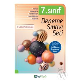 7. Sınıf Deneme Sınavı Seti Bilgiküpü Yayınları
