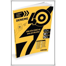 7 Sınıf Din Kültürü ve Ahlak Bilgisi 40 Deneme Hız Yayınları