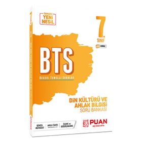 7. Sınıf Din Kültürü ve Ahlak Bilgisi Bts Beceri Temelli Soru Bankası-Puan Yayınları