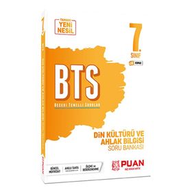 7. Sınıf Din Kültürü ve Ahlak Bilgisi Bts Beceri Temelli Soru Bankası-Puan Yayınları