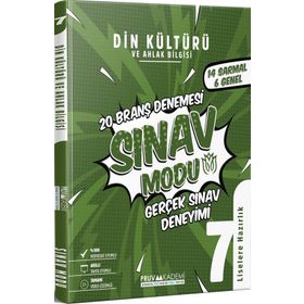 7. Sınıf Din Kültürü ve Ahlak Bilgisi Deneme Pruva Akademi
