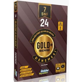7. Sınıf Din Kültürü ve Ahlak Bilgisi Gold Serisi 24 Deneme - Ünlüler Yayınları