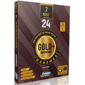 7. Sınıf Din Kültürü ve Ahlak Bilgisi Gold Serisi 24 Deneme - Ünlüler Yayınları