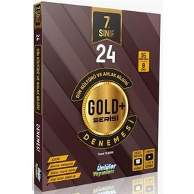 7. Sınıf Din Kültürü ve Ahlak Bilgisi Gold Serisi 24 Deneme - Ünlüler Yayınları