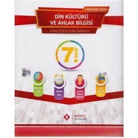 7. Sınıf Din Kültürü ve Ahlak Bilgisi Konu Özetli Soru Bankası Sonuç Yayınları