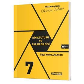7. Sınıf Din Kültürü ve Ahlak Bilgisi Özet Konu Anlatımlı Etkinlik Kitabı - Hız Yayınları