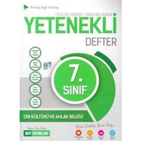 7. Sınıf Din Kültürü ve Ahlak Bilgisi Yetenekli Defter - DDY Yayınları
