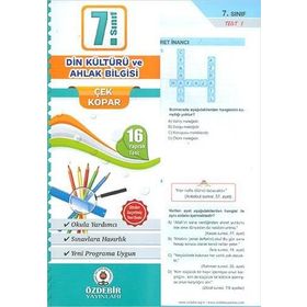 7. Sınıf Din Kültürü Yaprak Test - Başat Yayınları
