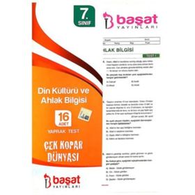 7. Sınıf Din Kültürü Yaprak Test - Başat Yayınları
