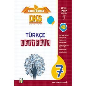 7. Sınıf DKS 4B Türkçe Defterim Damla Yayınevi