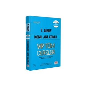 7. Sınıf Editör Tüm Dersler Konu Anlatımlı Mavi Kitap