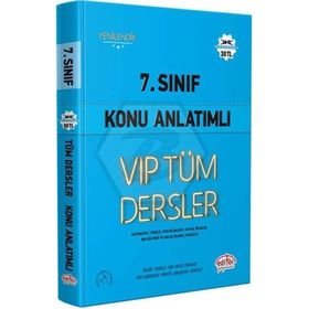 7. Sınıf Editör Tüm Dersler Konu Anlatımlı Mavi Kitap