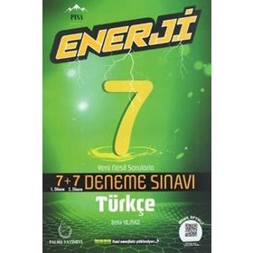 7.sınıf Enerji Türkçe 7+7 Deneme Palme Yayınları