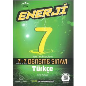 7.sınıf Enerji Türkçe 7+7 Deneme Palme Yayınları