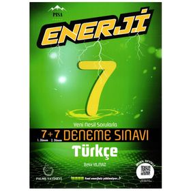 7.sınıf Enerji Türkçe 7+7 Deneme Palme Yayınları