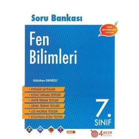 7.Sınıf Fen B Soru Bankası/4 Adım Yayınları
