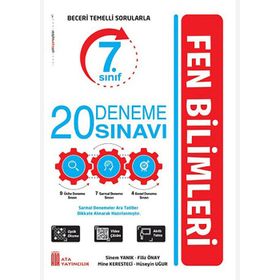 7. Sınıf Fen Bilimleri 20 Deneme Sınavı - Ata Yayınları
