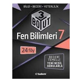7. Sınıf Fen Bilimleri 3 Boyut Soru Bankası Tudem Yayınları