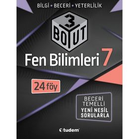 7. Sınıf Fen Bilimleri 3 Boyut Yeni Nesil Soruları-Tudem Yayınları
