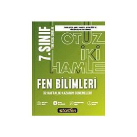 7. Sınıf Fen Bilimleri 32 Haftalık Kazanım Denemeleri Startfen Yayınları