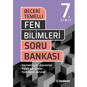 7. Sınıf Fen Bilimleri Beceri Temelli Soru Bankası Tudem Yayınları