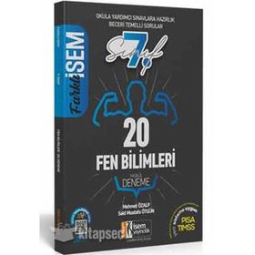 7. Sınıf Fen Bilimleri Çözümlü 20 Fasikül Deneme Farklı - İsem Yayınları
