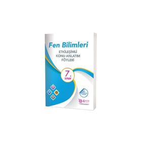 7. Sınıf Fen Bilimleri Etkileşimli Konu Anlatım Föyleri 4 Adım Yayınları
