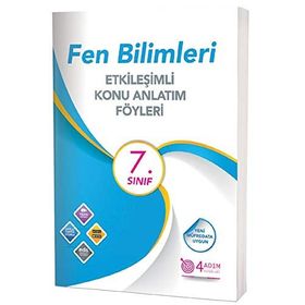 7. Sınıf Fen Bilimleri Etkileşimli Konu Anlatım Föyleri 4 Adım Yayınları