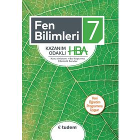7 .Sınıf Fen Bilimleri Kazanım Odaklı HBA - Tudem Yayınları