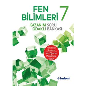 7.sınıf Fen Bilimleri Kazanım Odaklı Soru Bankası Tudem Yayınları