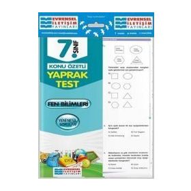 7.Sınıf Fen Bilimleri Konu Özetli Yaprak Test Evrensel İletişim Yayınları