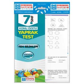7.Sınıf Fen Bilimleri Konu Özetli Yaprak Test Evrensel İletişim Yayınları