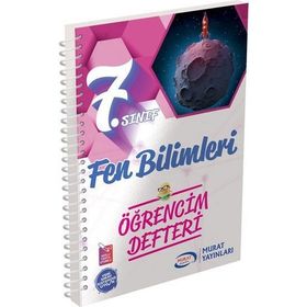 7.Sınıf Fen Bilimleri Öğrencim Defteri Murat Yayınları