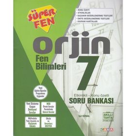 7. Sınıf Fen Bilimleri Orjin Konu Özetli Soru Bankası - Gama Yayınları
