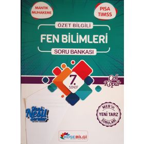 7. Sınıf Fen Bilimleri Özet Bilgili Soru Bankası Köşebilgi Yayınları