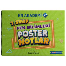 7. Sınıf Fen Bilimleri Poster Notlar Kr Akademi Yayınları