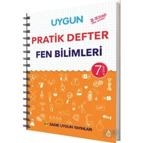 7. Sınıf Fen Bilimleri Pratik Defter - Sadık Uygun Yayınları