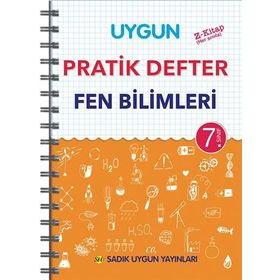 7. Sınıf Fen Bilimleri Pratik Defter - Sadık Uygun Yayınları