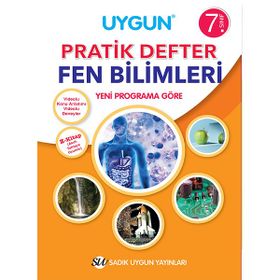 7. Sınıf Fen Bilimleri Pratik Defter - Sadık Uygun Yayınları