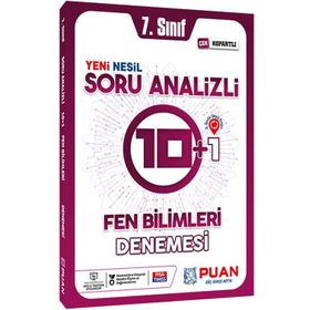 7. Sınıf Fen Bilimleri Soru Analizli 10+1 Deneme Puan Yayınları