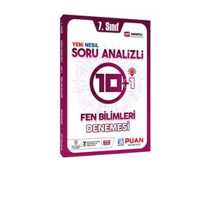 7. Sınıf Fen Bilimleri Soru Analizli 10+1 Deneme Puan Yayınları