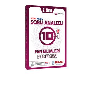 7. Sınıf Fen Bilimleri Soru Analizli 10+1 Deneme Puan Yayınları