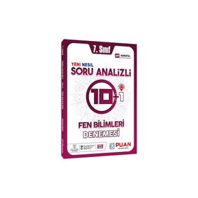 7. Sınıf Fen Bilimleri Soru Analizli 10+1 Deneme Puan Yayınları