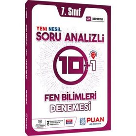 7. Sınıf Fen Bilimleri Soru Analizli 10+1 Deneme Puan Yayınları