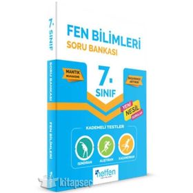7. Sınıf Fen Bilimleri Soru Bankası Netfen Yayınları