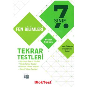 7. Sınıf Fen Bilimleri Tekrar Testleri - Tudem Yayınları