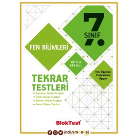 7. Sınıf Fen Bilimleri Tekrar Testleri - Tudem Yayınları