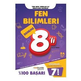 7. Sınıf Fen Bilimleri Yeni Nesil Branş Denemeleri-Onburda Yayınları