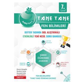 7. Sınıf Fen Bilimleri Yeşil Defter Tadında Tane Tane-Nartest Yayınları